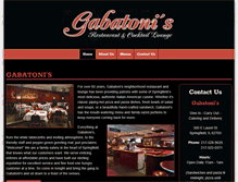 Tablet Screenshot of gabatonispizza.com